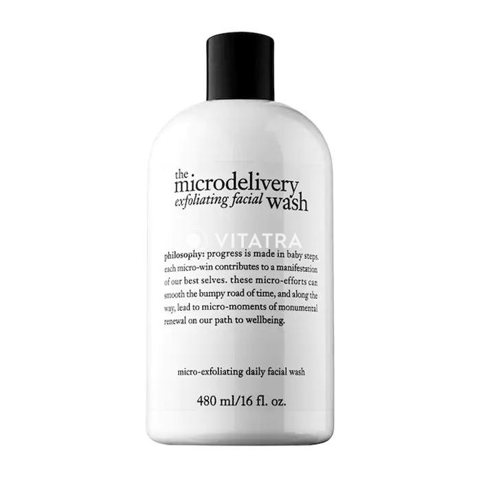 microdelivery exfoliating facial wash philosophy